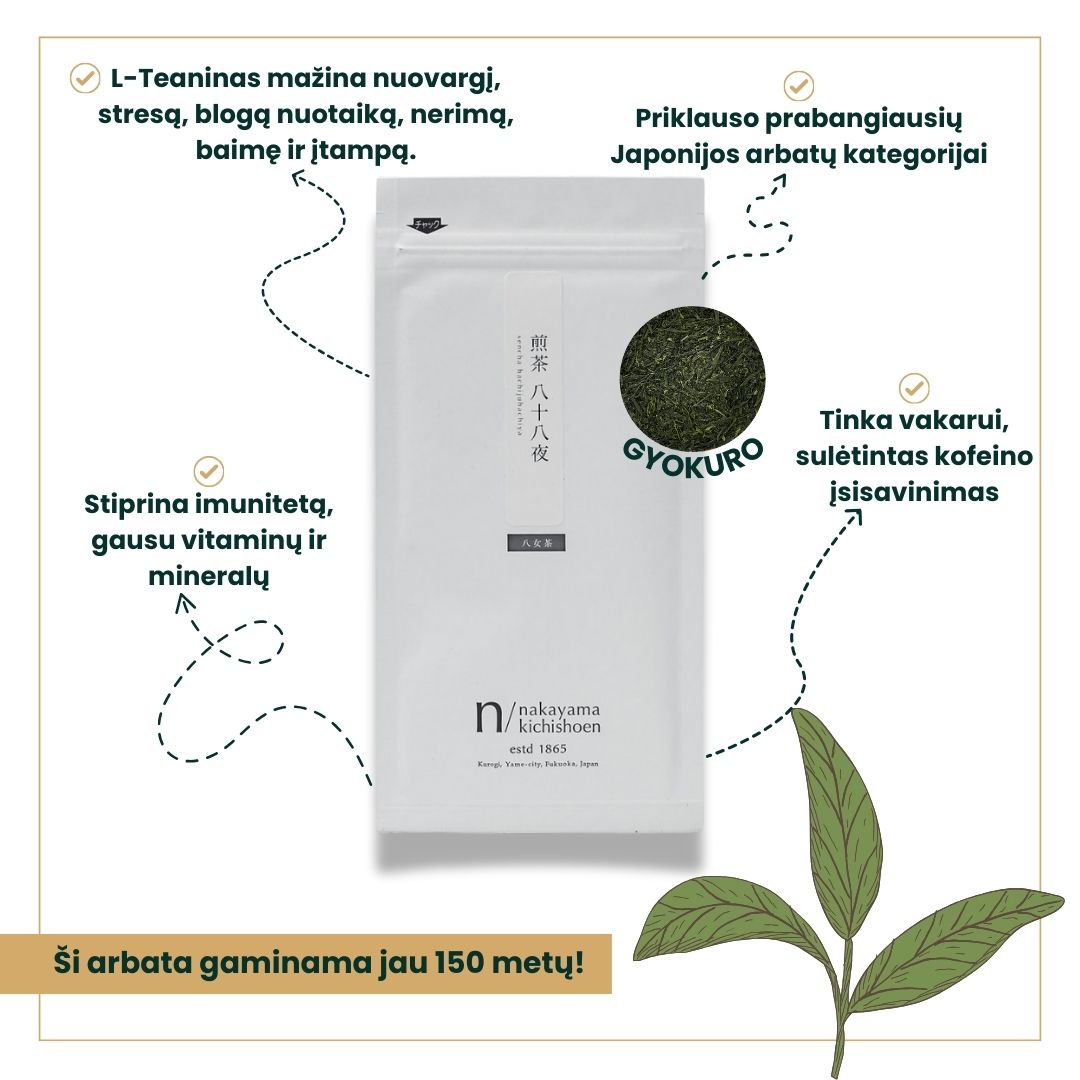 GYOKURO žalioji japoniška PREMIUM arbata